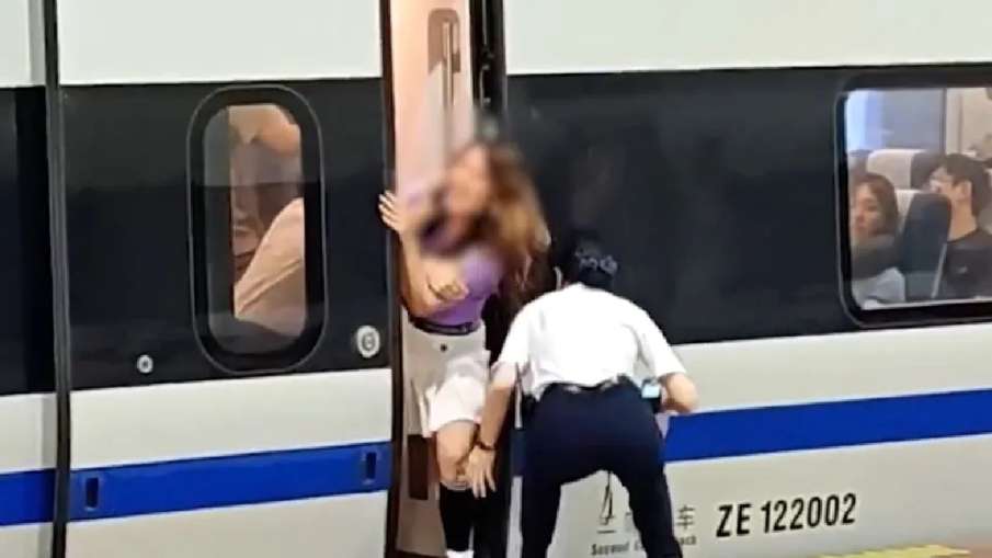 In China, a woman created a ruckus to stop high-speed train