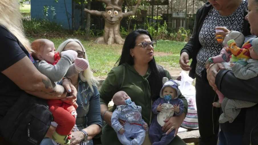 Dolls like little children in real