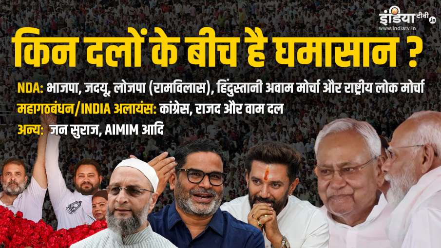 बिहार में कौन से दल मैदान में। बिहार में कौन से दल मैदान में।