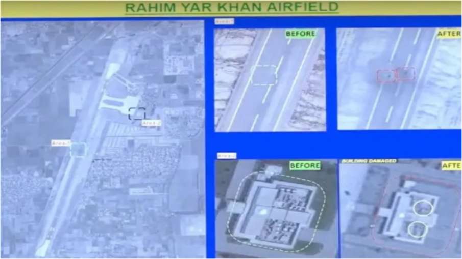 India caused huge damage to Pakistan many airbases destroyed satellite pictures revealed