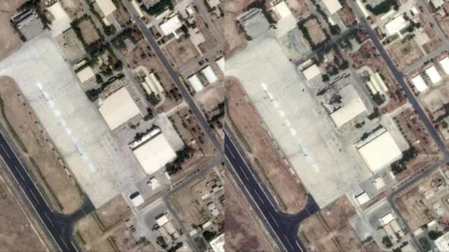 Pakistan's airbase destroyed in India's attack.