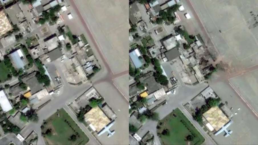 Pakistan's airbase destroyed in India's attack.