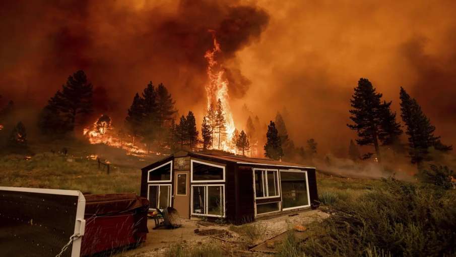 America fire in Oregon forests