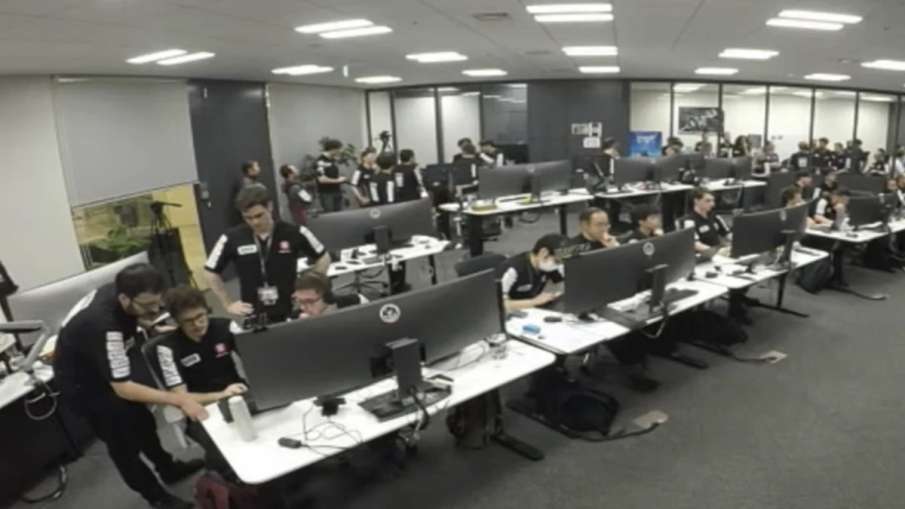 Launch controllers of japan lunar mission