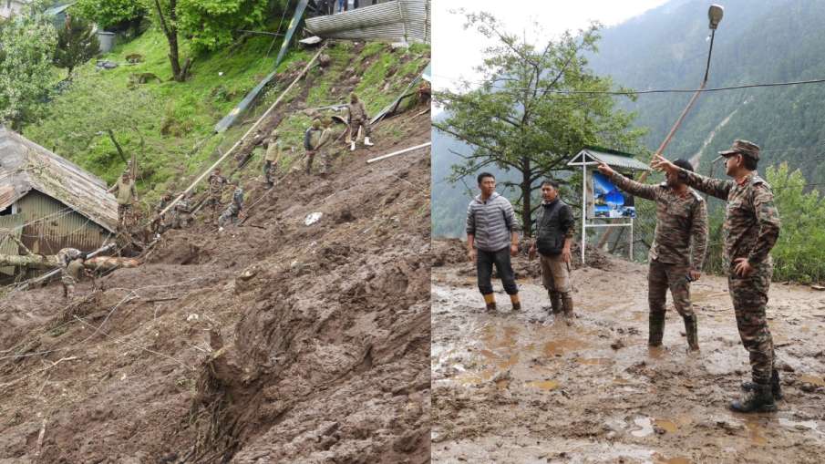 Sikkim Landslide Indian Army