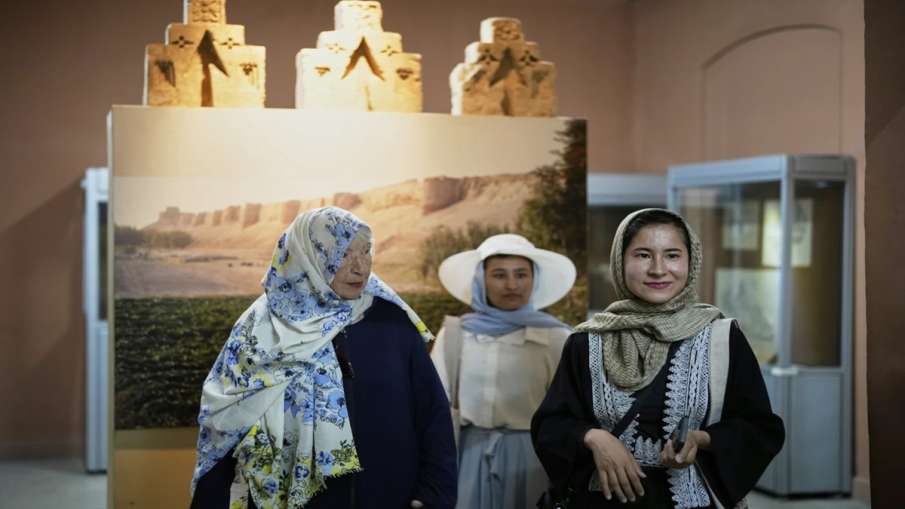 Afghanistan Female Tour Guide Somaya Moniry (R)