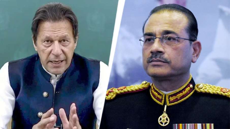 Imran Khan (L) Asim Munir (R)