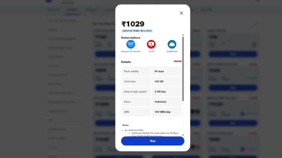 Jio Recharge Plan