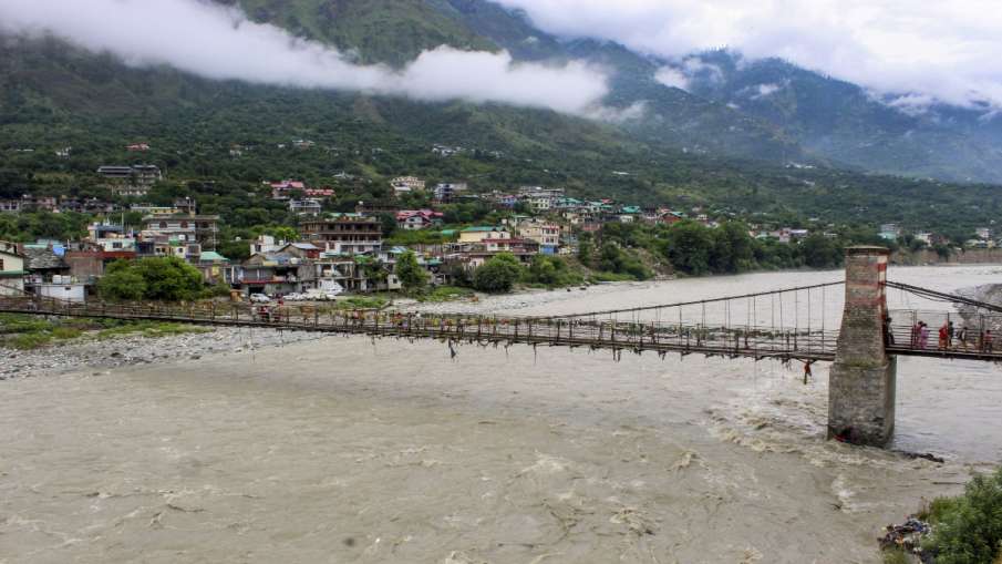 Bullying river due to rain