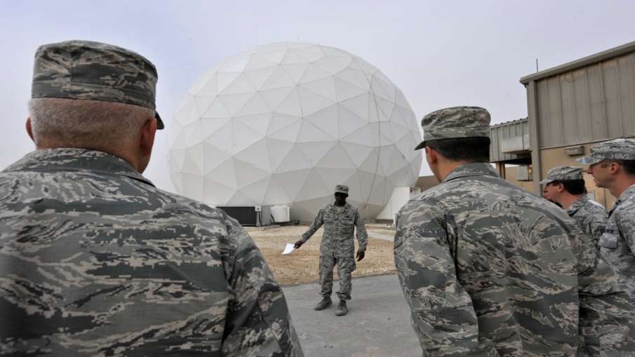 American soldiers on Qatar al -Udid Airbase
