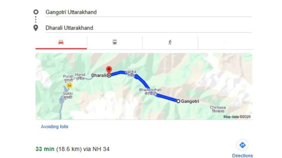 Gangotri to Dharali