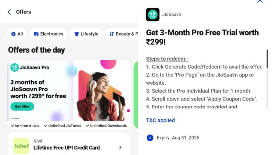 Jio offer