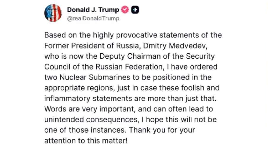 In a post on Truth Social, Trump said: 
