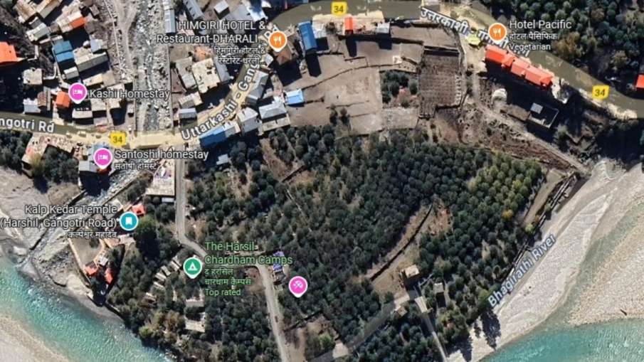 Satellite image before accident