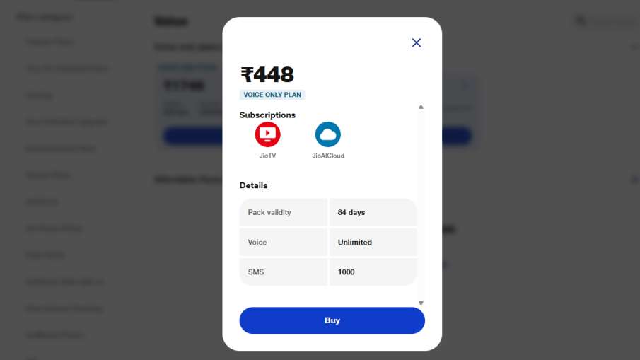 Jio 84 days recharge plan