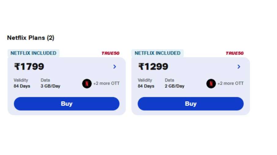 Jio Netflix Plan