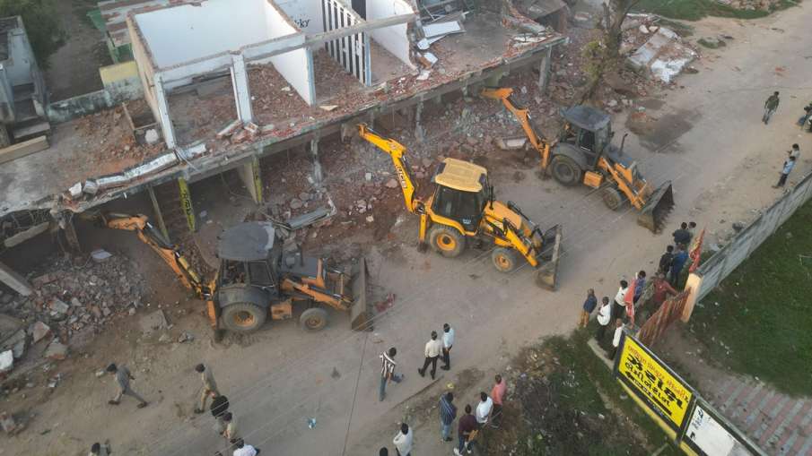 gandhinagar bulldozer action