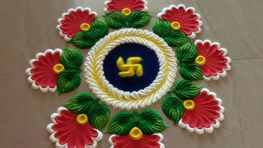 बेहद खूबसूरत रंगोली