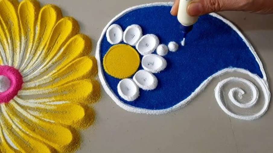 बनाएं आसान रंगोली