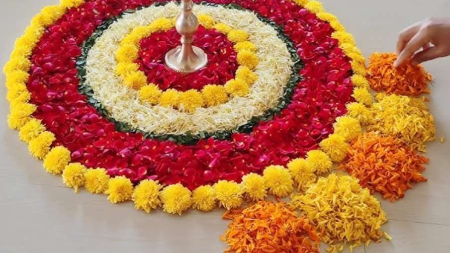 फूलों की रंगोली