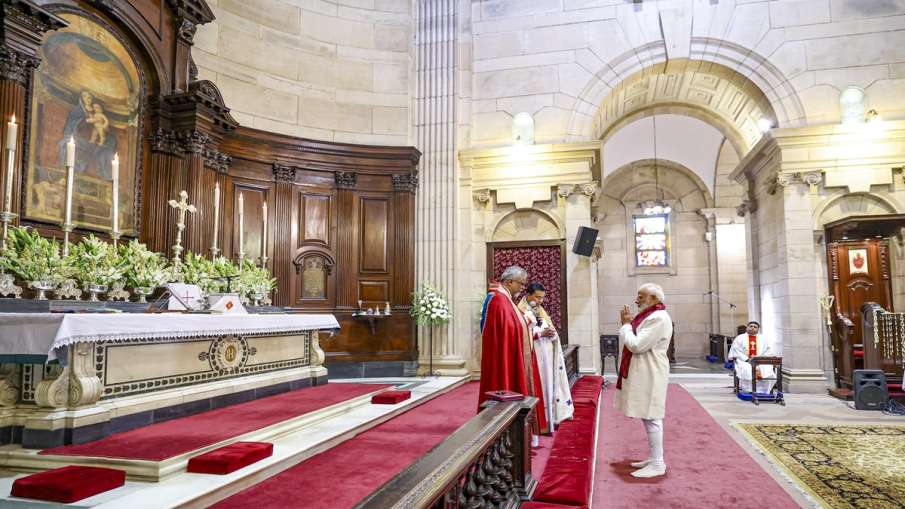 PM MODI church