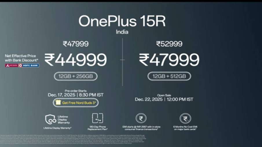 OnePlus 15R price