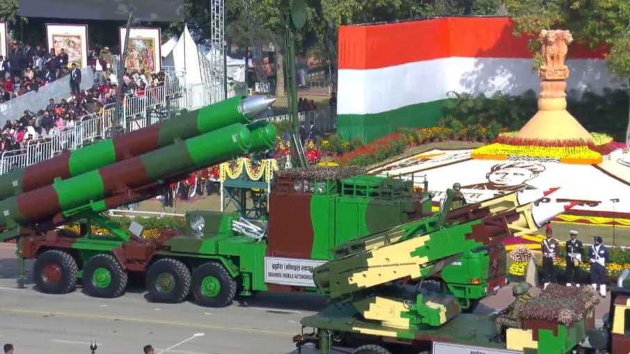Suryastra Universal Rocket Launcher System (URLS) and BrahMos supersonic cruise missile system Suryastra Universal Rocket Launcher System (URLS) and BrahMos supersonic cruise missile system