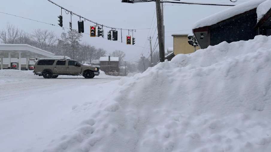 अमेरिका में बर्फीला तूफान अमेरिका में बर्फीला तूफान