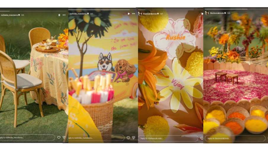 rashmika vijay haldi