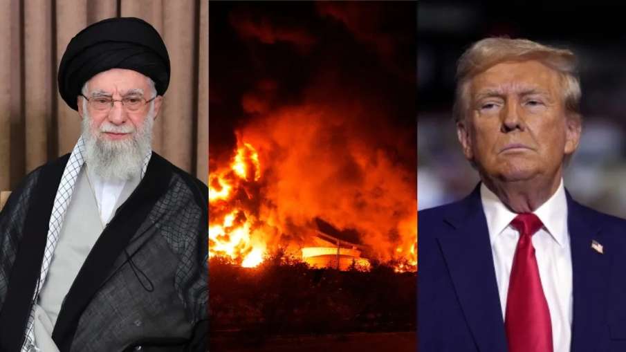 अयातुल्ला अली खामेनेई (L) डोनाल्ड ट्रंप (R)
