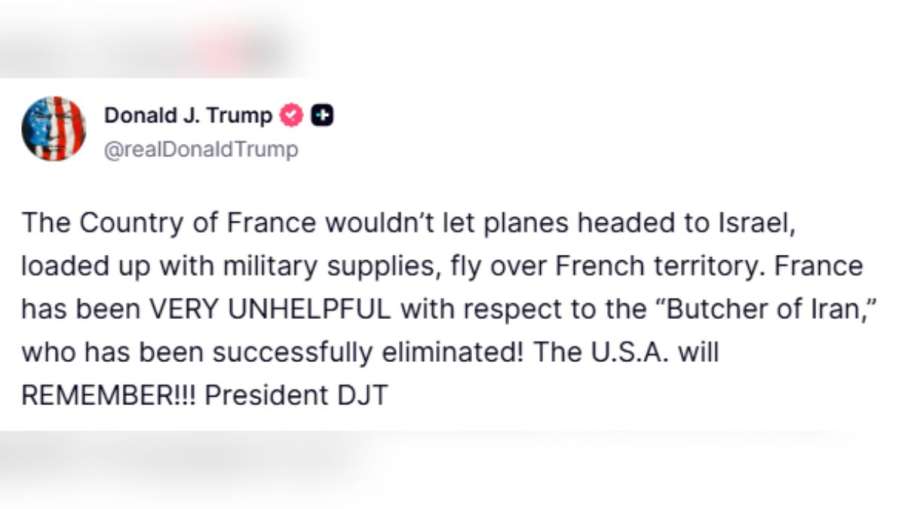 US France airspace dispute, Donald Trump France reaction