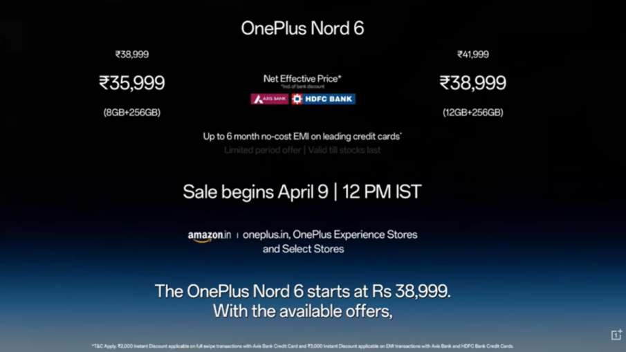 OnePlus Nord 6 Price