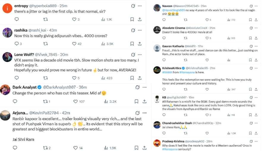 Ramayana Teaser X Review