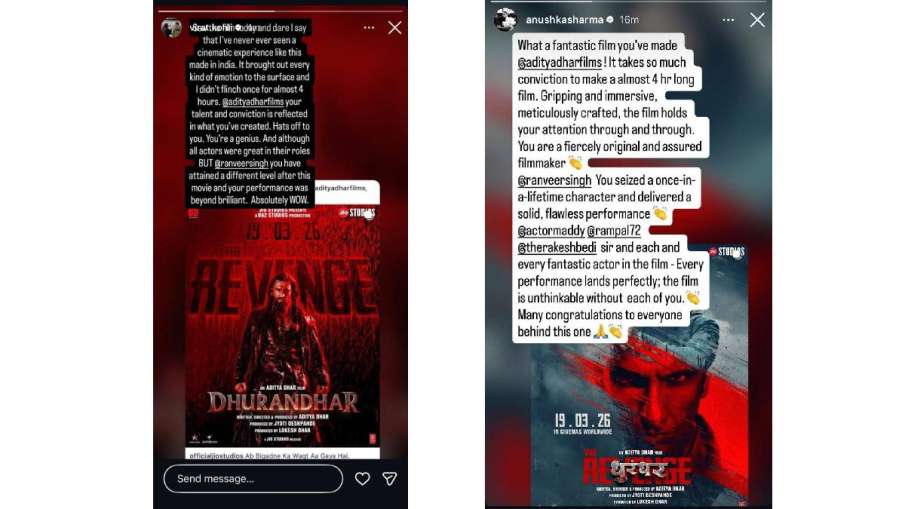 dhurandhar virat kohli anushka sharma