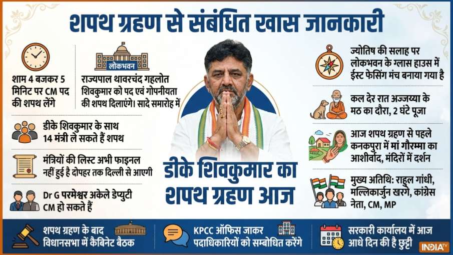 शपथ ग्रहण की खास बातें