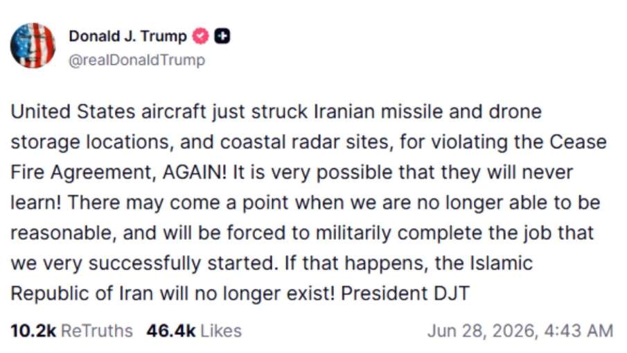 donald trump on us attack