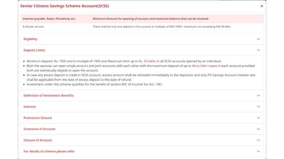 SCSS, Senior Citizens Savings Scheme, post office schemes, best schemes for senior citizens, scss ca