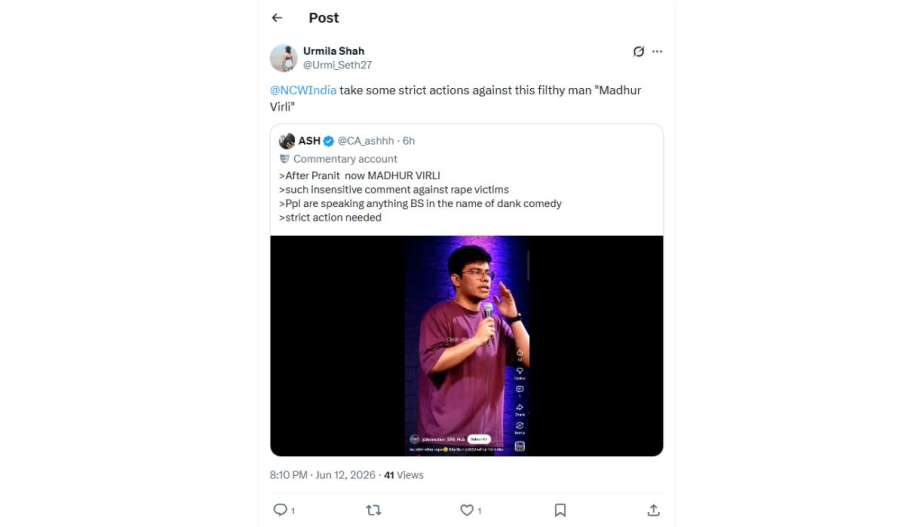 Comedian Madhur Virli