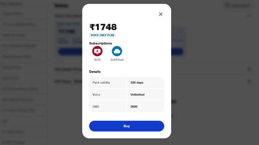 Jio Recharge Plan