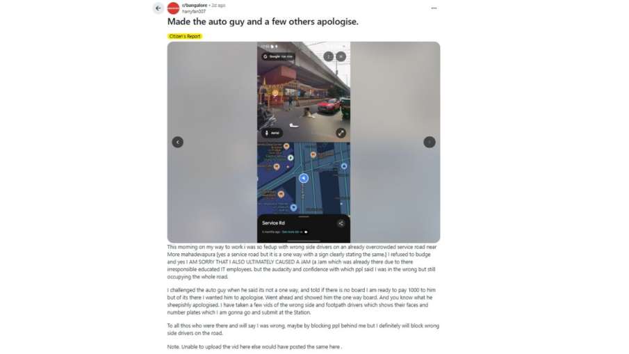 Bengaluru Man Post Viral, Bengaluru Viral News, Bengaluru viral post