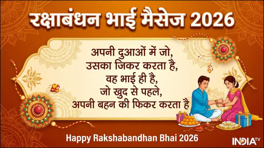 रक्षाबंधन की शुभकामनाएं