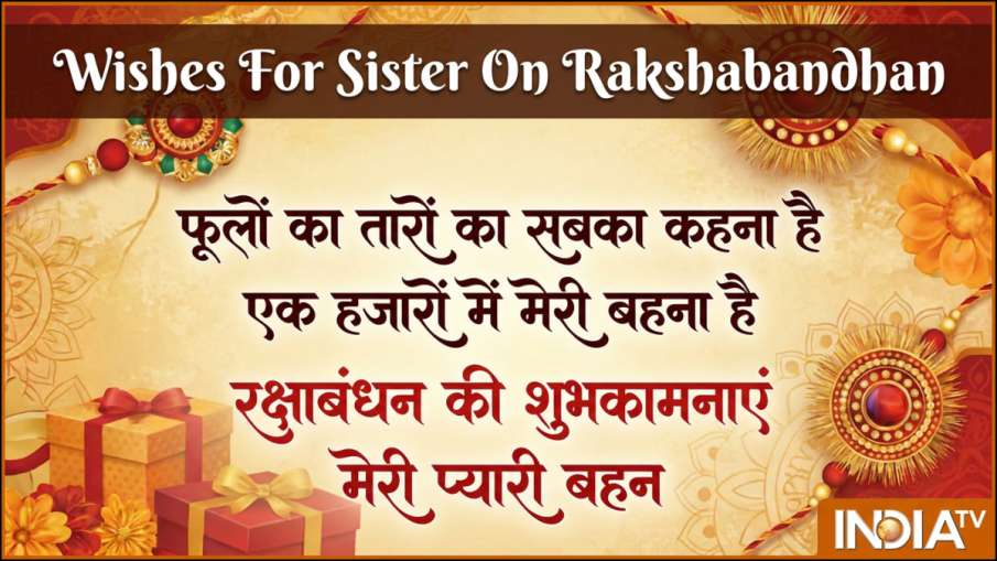 रक्षाबंधन की शुभकामनाएं