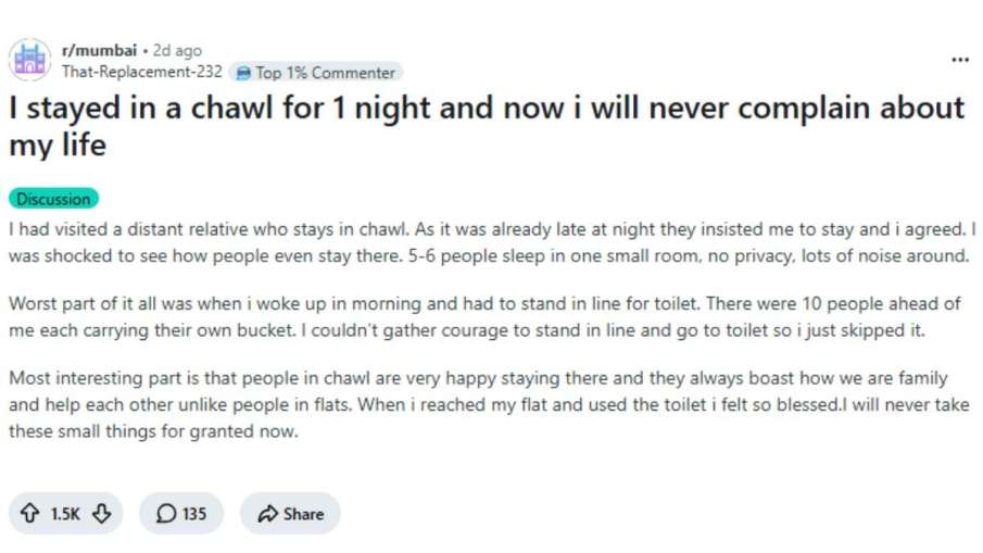 Mumbai Chawl Post, Mumbai Lifestyle Post, Mumbai