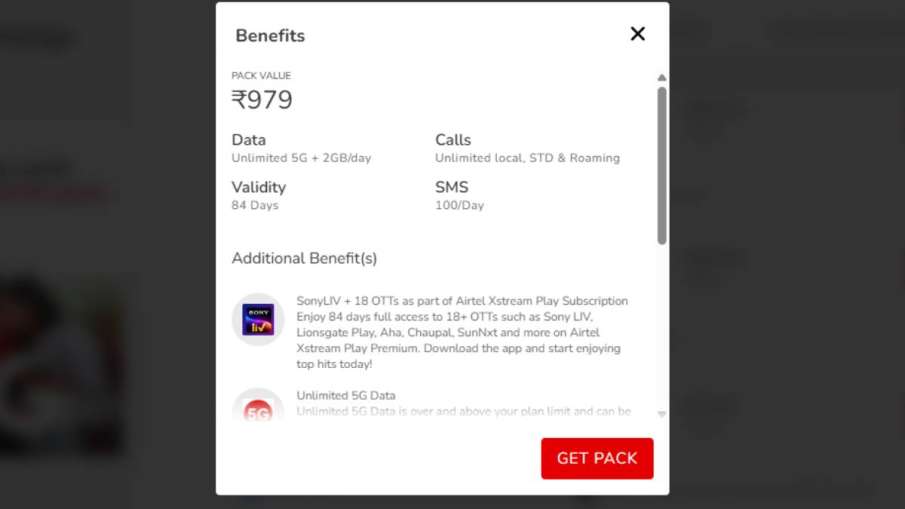 Airtel 84 days plan