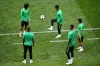  Players juggle the ball during a Saudi Arabia training...- India TV Paisa