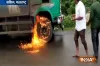 Workers of Swabhimani Shetkari Sangathna set ablaze a truck...- India TV Hindi