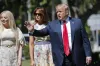 President Donald Trump, right, with first lady Melania...- India TV Paisa