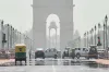 A mirage appears on Rajpath near India Gate on a hot,...- India TV Hindi
