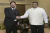 IT and Communication Minister Ravi Shanker Prasad shakes hands with WhatsApp's global head Will Cath- India TV Paisa