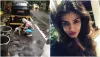 raveena tandon helps puppy during heavy rain in mumbai watch - India TV Hindi